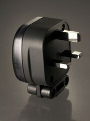 MS HD Power MS328S 13A UK mains plug, silver plated.